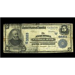 Anaconda, MT - $5 1902 Date Back Fr. 592 The Anaconda Anaconda, MT