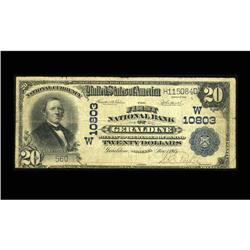 Geraldine, MT - $20 1902 Plain Back Fr. 658 The First N Geraldine, MT