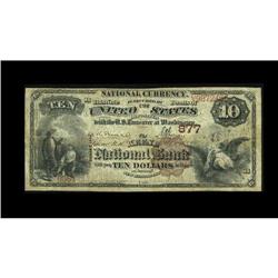 Keene, NH - $10 1882 Brown Back Fr. 480 The Keene NB Ch Keene, NH