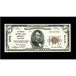 Berlin, NJ - $5 1929 Ty. 1 The Berlin NB Ch. # 9779A lo Berlin, NJ