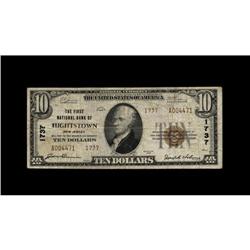 Hightstown, NJ - $10 1929 Ty. 2 The First NB Ch. # 173 Hightstown, NJ