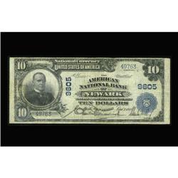Newark, NJ - $10 1902 Plain Back The American NB Newark, NJ