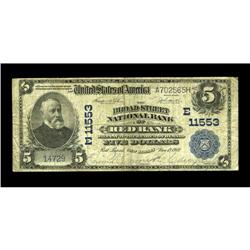 Red Bank, NJ - $5 1902 Plain Back Fr. 606 The Broad Str Red Bank, NJ