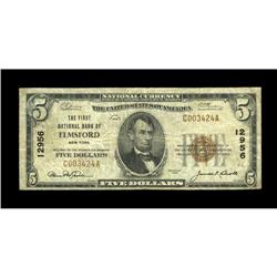 Elmsford, NY - $5 1929 Ty. 1 The First NB Ch. # 12956A Elmsford, NY