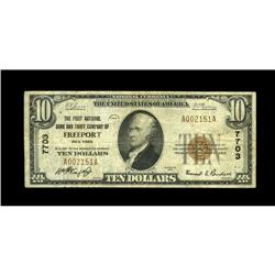 Freeport, NY - $10 1929 Ty. 1 The First NB & TC Freeport, NY