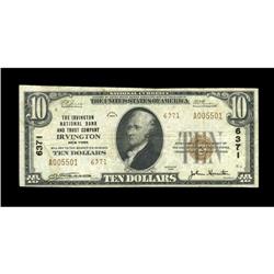 Irvington, NY - $10 1929 Ty. 2 The Irvington NB & TC Ch Irvington, NY
