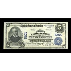 Mount Vernon, NY - $5 1902 Plain Back Fr. 607 The First Mount Vernon, NY