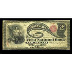 New Berlin, NY - $2 Original Fr. 387 The First NB Ch. # New Berlin, NY