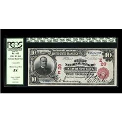 New York, NY - $10 1902 Red Seal Fr. 613 The First NB C New York, NY