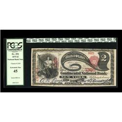 New York, NY - $2 1875 Fr. 391 The Continental NB Ch. # New York, NY