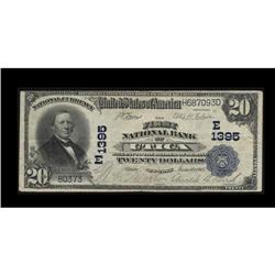 Monticello, NY - $20 1902 Plain Back Fr. 650 The Nation Utica, NY