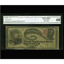 Yonkers, NY - $2 Original Fr. 387 The First NB Yonkers, NY