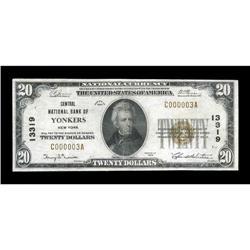 Yonkers, NY - $20 1929 Ty. 1 Central NB Ch. # 13319Thi Yonkers, NY