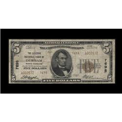 Durham, NC - $5 1929 Ty. 2 The Citizens NB Ch. # 7698T Durham, NC
