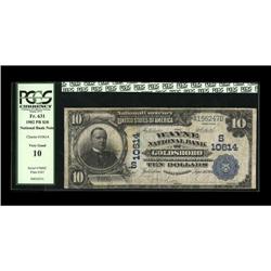 Goldsboro, NC - $10 1902 Plain Back The Wayne NB Goldsboro, NC