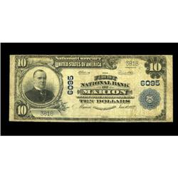 Marion, NC - $10 1902 Plain Back Fr. 634 The First NB Marion, NC