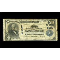 Washington, NC - $20 1902 Plain Back The First NB Washington, NC