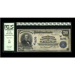 Fargo, ND - $20 1902 Plain Back The Merchants NB Fargo, ND