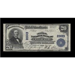 Chillicothe, OH - $20 1902 Plain Back Fr. 650 The Centr Chillicothe, OH