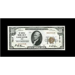 Lancaster, OH - $10 1929 Ty. 1 The Fairfield NB Ch. CU Lancaster, OH