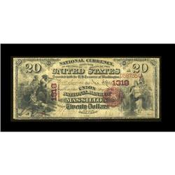 Massillon, OH - $20 1875 Fr. 434 The Union NB Ch. # 131 Massillon, OH