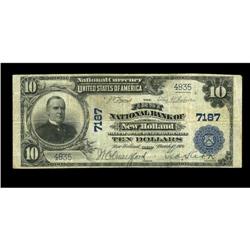New Holland, OH - $10 1902 Plain Back The First NB New Holland, OH