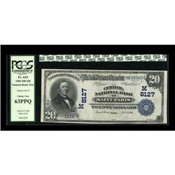 Saint Paris, OH - $20 1902 DB The Central NB Ch CU Saint Paris, OH