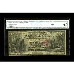 South Charleston, OH - $5 Original Fr. 394 The First NB South Charleston, OH