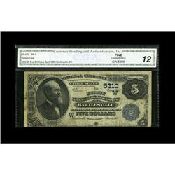 Bartlesville, OK - $5 1882 Value Back The First NB Bartlesville, OK