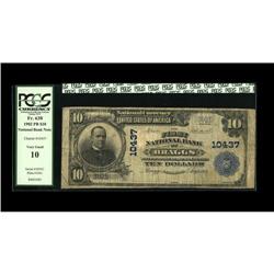 Braggs, OK - $10 1902 Plain Back Fr. 630 The First NB Braggs, OK