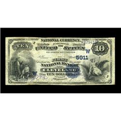 Cleveland, OK - $10 1882 Date Back Fr. 546 The First NB Cleveland, OK