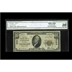 Comanche, OK - $10 1929 Ty. 1 The First NB Ch. # 6299T Comanche, OK