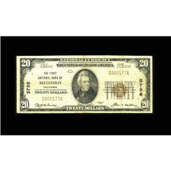 Medford, OK - $20 1929 Ty. 1 The First NB Ch. # 5796 Medford, OK