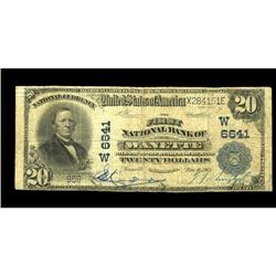 Wanette, OK - $20 1902 Plain Back Fr. 652 The First NB Wanette, OK