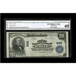 Erie, PA - $20 1902 Plain Back Fr. 650 The Second NB C Erie, PA