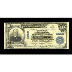 Langhorne, PA - $10 1902 Plain Back Fr. 624 The Peoples Langhorne, PA