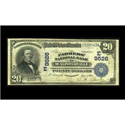 McAlisterville, PA - $20 1902 Date Back The Farmers NB McAlisterville, PA