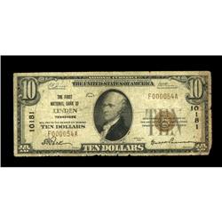 Linden, TN - $10 1929 Ty. 1 The First NB Ch. # 10181Thi Linden, TN