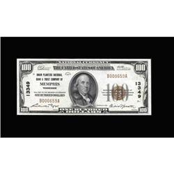 Memphis, TN - $100 1929 Ty. 1 Union Planters NB & TC Ch Memphis, TN