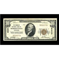 Morristown, TN - $10 1929 Ty. 1 The Hamblen NB Ch. # 8 Morristown, TN