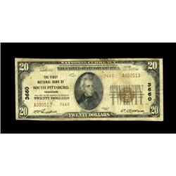 South Pittsburg, TN - $20 1929 Ty. 2 The First NB Ch. South Pittsburg, TN