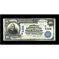 Austin, TX - $10 1902 Date Back Fr. 618 The American NB Austin, TX