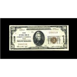 Corpus Christi, TX - $20 1929 Ty. 1 State NB Ch. # 122 Corpus Christi, TX