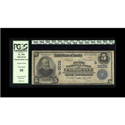 Corsicana, TX - $5 1902 Plain Back Fr. 599 The First NB Corsicana, TX