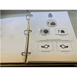 BOOK WITH CANADIAN STAMPS