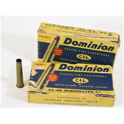 32-40 Win Ammunition and Brass