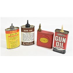 Box Lot Vintage Oil Cans