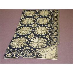 19TH CENT. NEW ENGLAND BLUE & WHITE COV