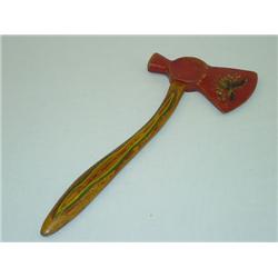 17 1/2" FRATERNAL HATCHET-PAINTED RED A