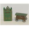 Image 1 : 4 1/4" PAINTED TIN BUILDING FORM PENNY 